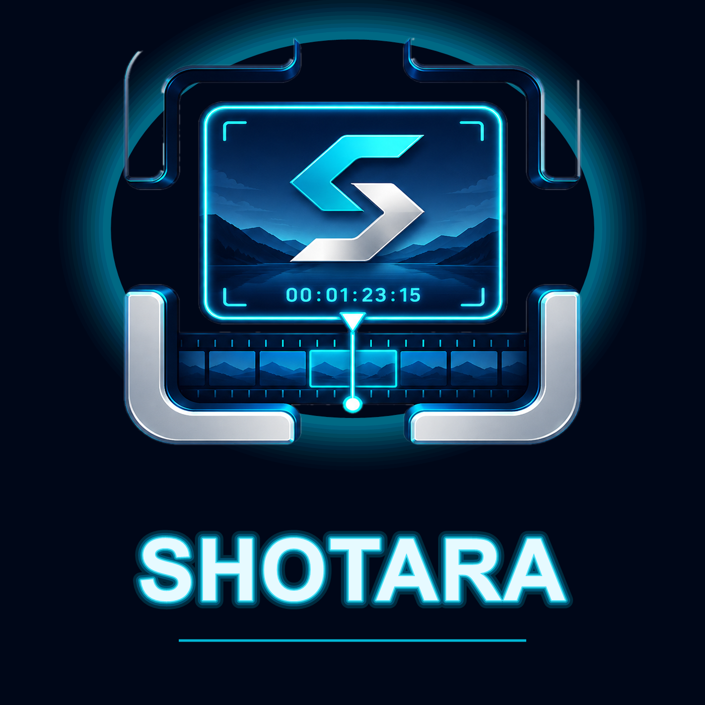 Shotara neon app logo